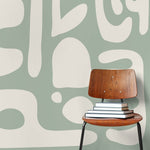 Abstract Organic Shapes Wallpaper - D593 - WallTrend