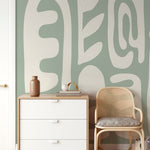 Abstract Organic Shapes Wallpaper - D593 - WallTrend