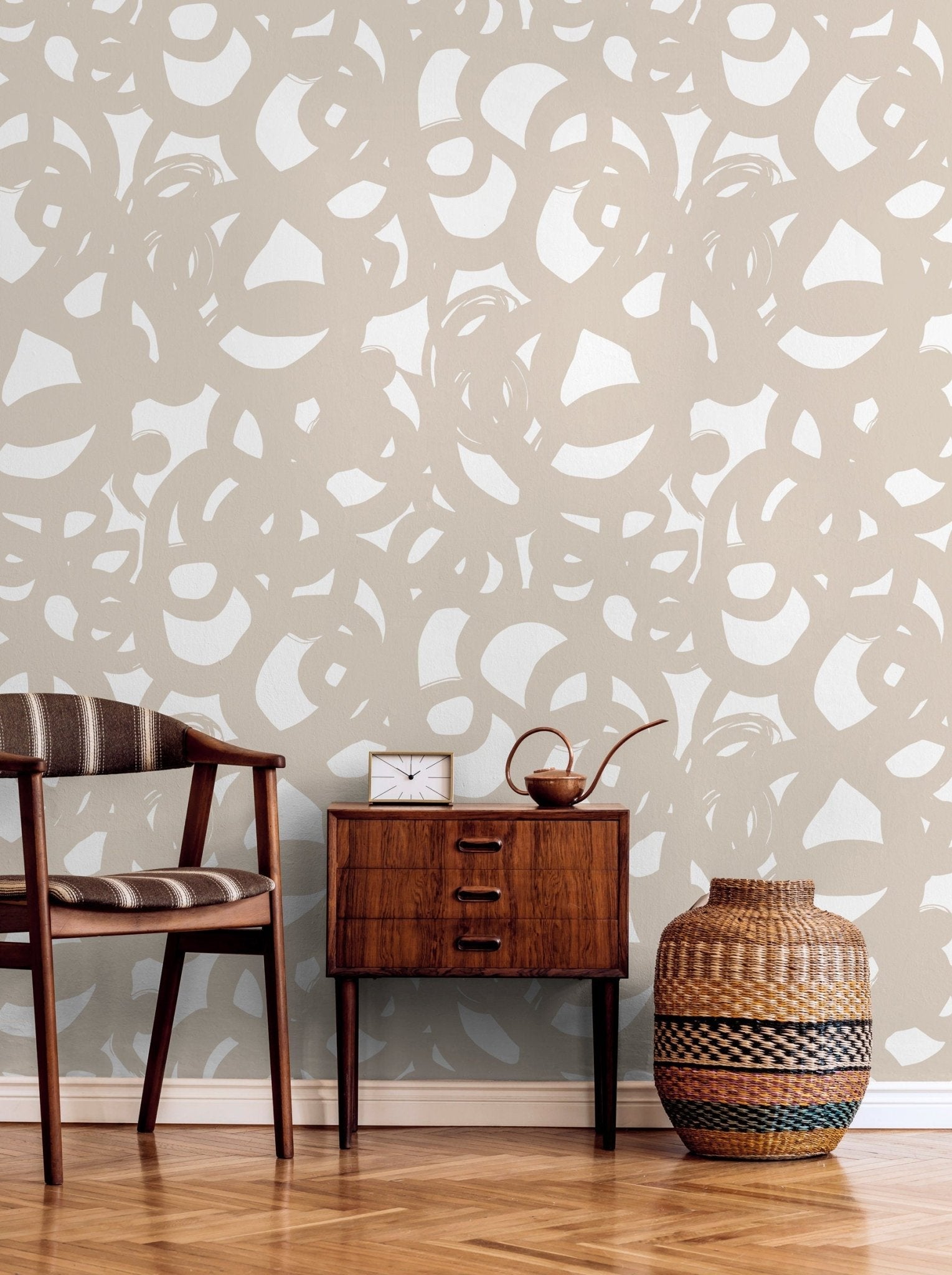 Abstract Organic Shapes Wallpaper - X080 - WallTrend