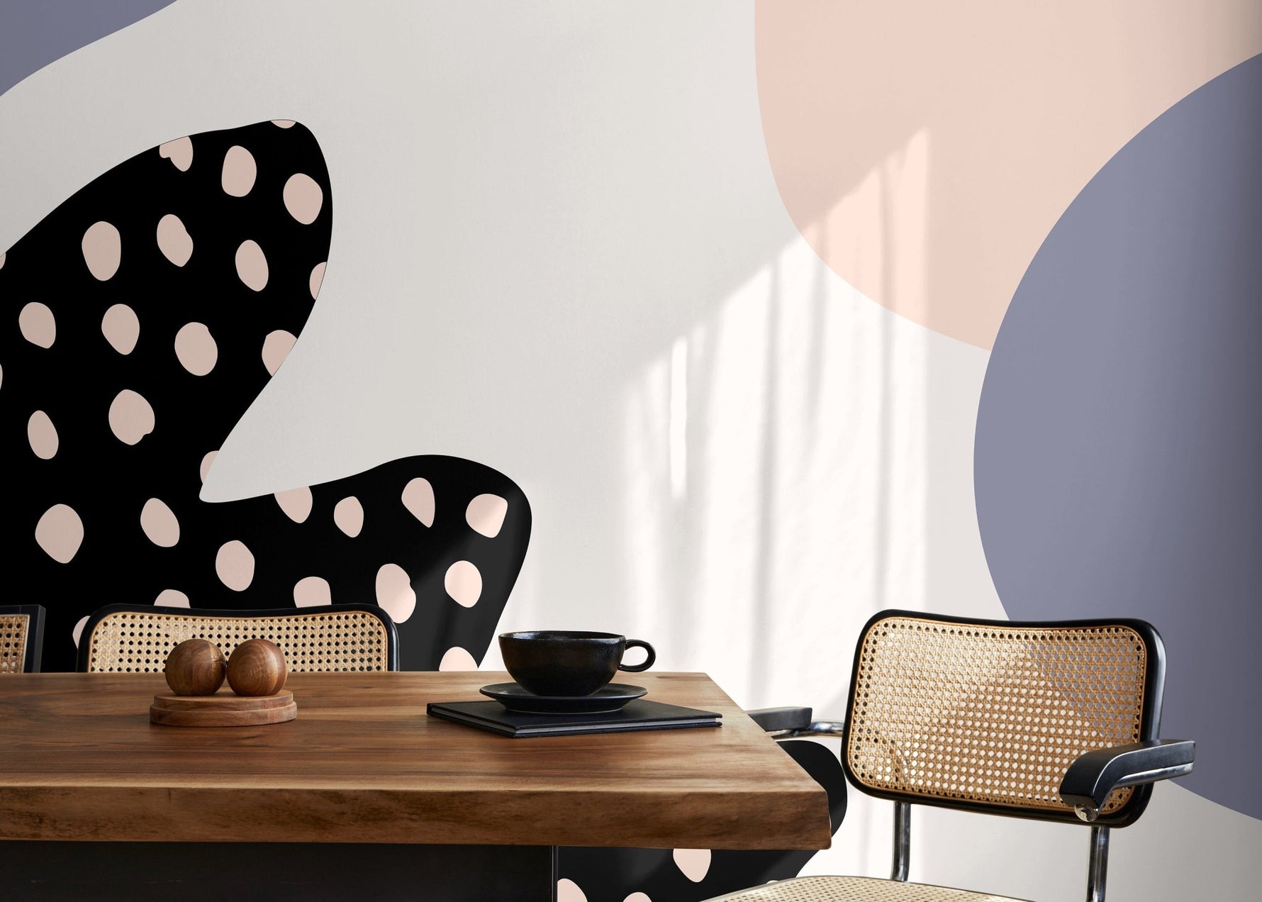 Abstract Playful Shapes Wallpaper - B377 - WallTrend