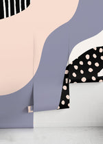 Abstract Playful Shapes Wallpaper - B377 - WallTrend