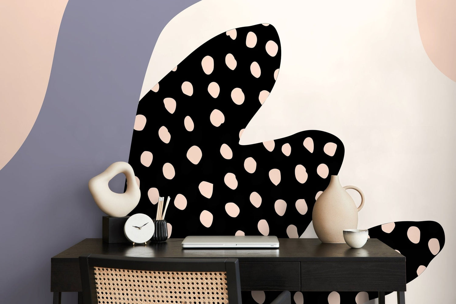 Abstract Playful Shapes Wallpaper - B377 - WallTrend