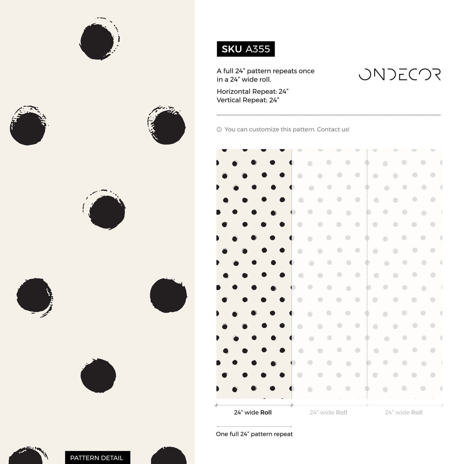 Abstract Polka Dot Wallpaper - A355 - WallTrend