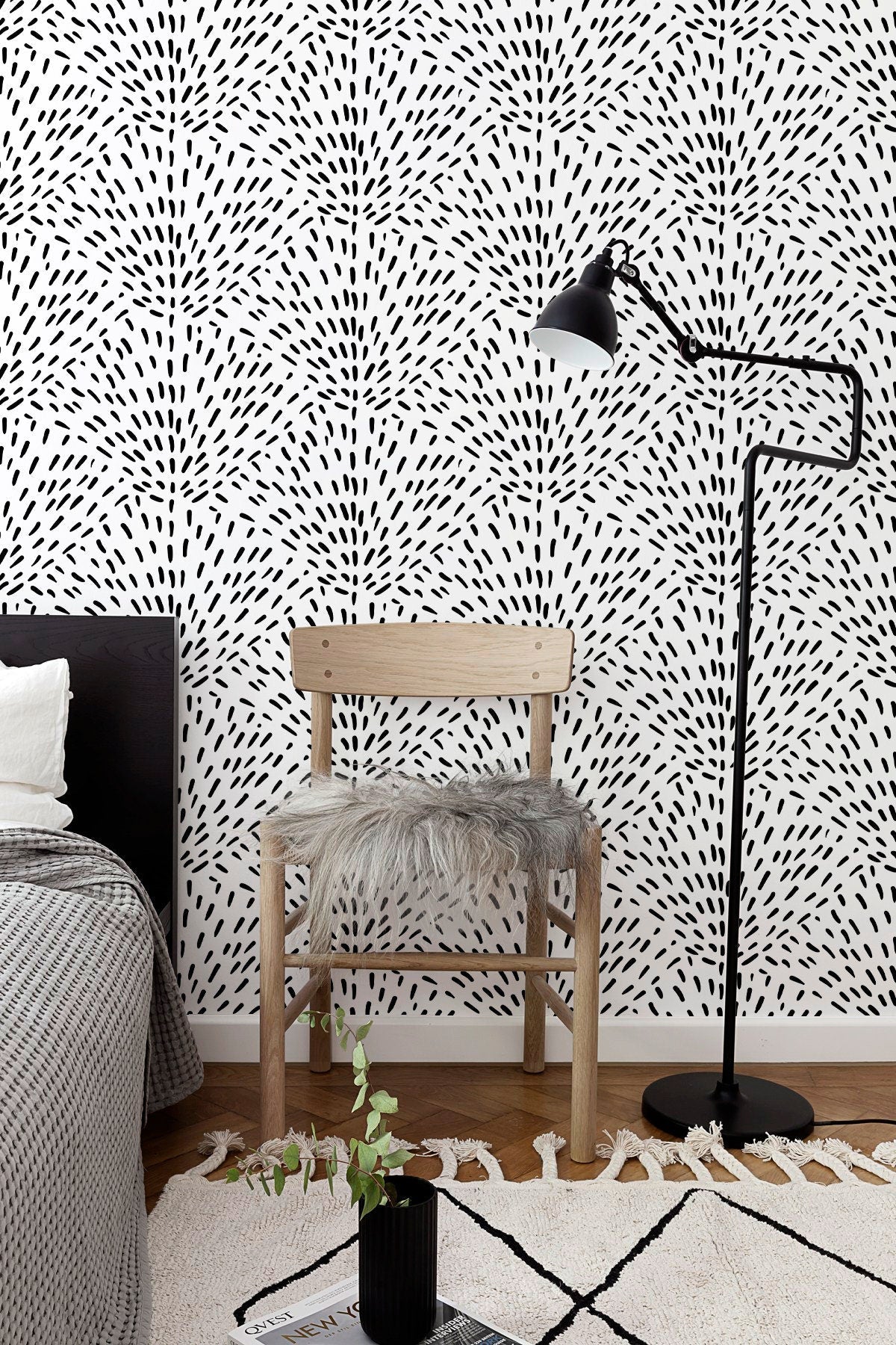 Abstract Radiating Lines Wallpaper - B940 - WallTrend