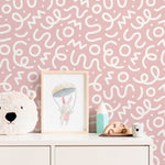 Abstract Scribble Wallpaper - D577 - WallTrend