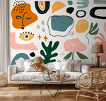 Abstract Shapes and Patterns Wallpaper - B302 - WallTrend