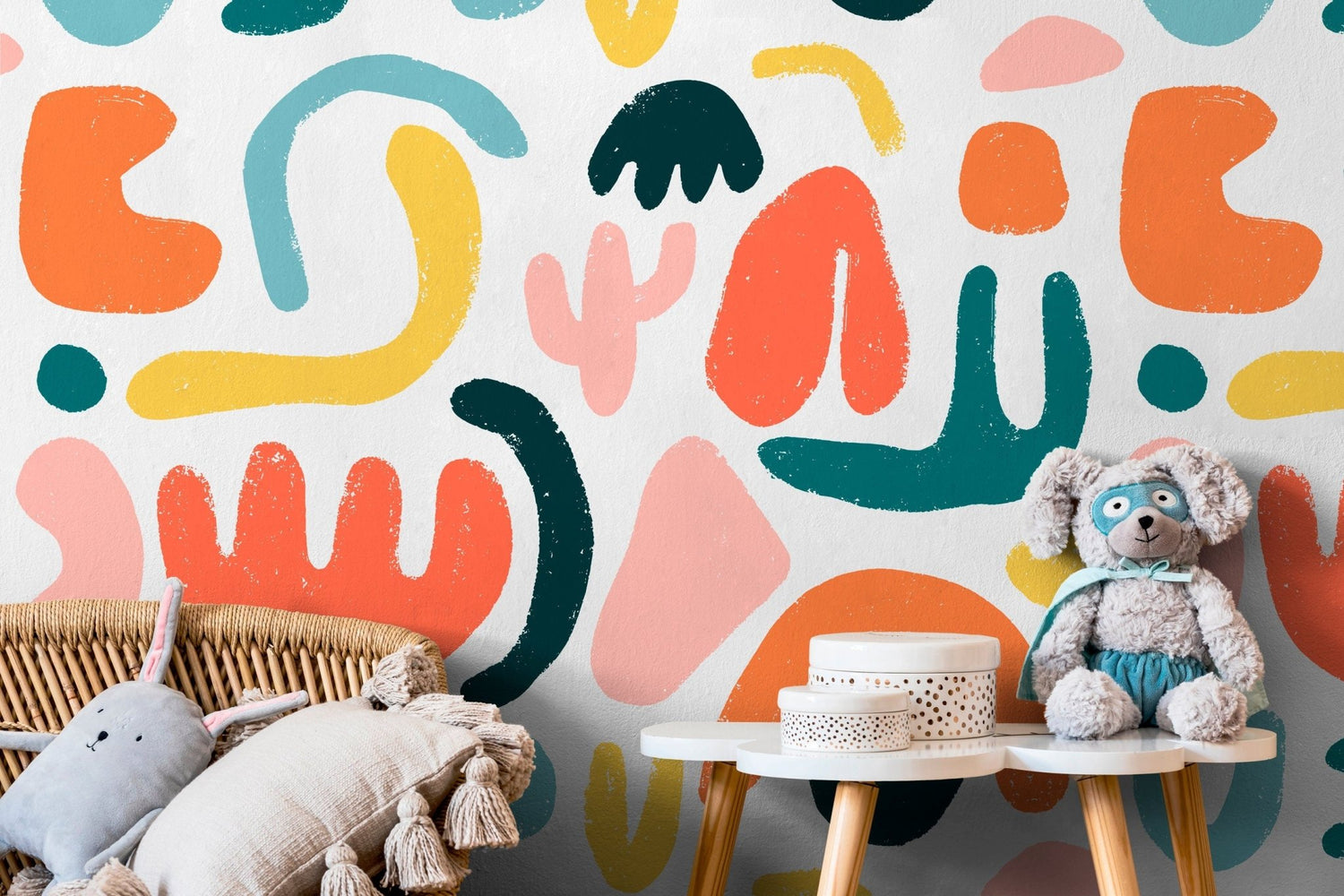 Abstract Shapes and Patterns Wallpaper - C195 - WallTrend