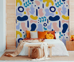 Abstract Shapes and Splashes Wallpaper - B567 - WallTrend