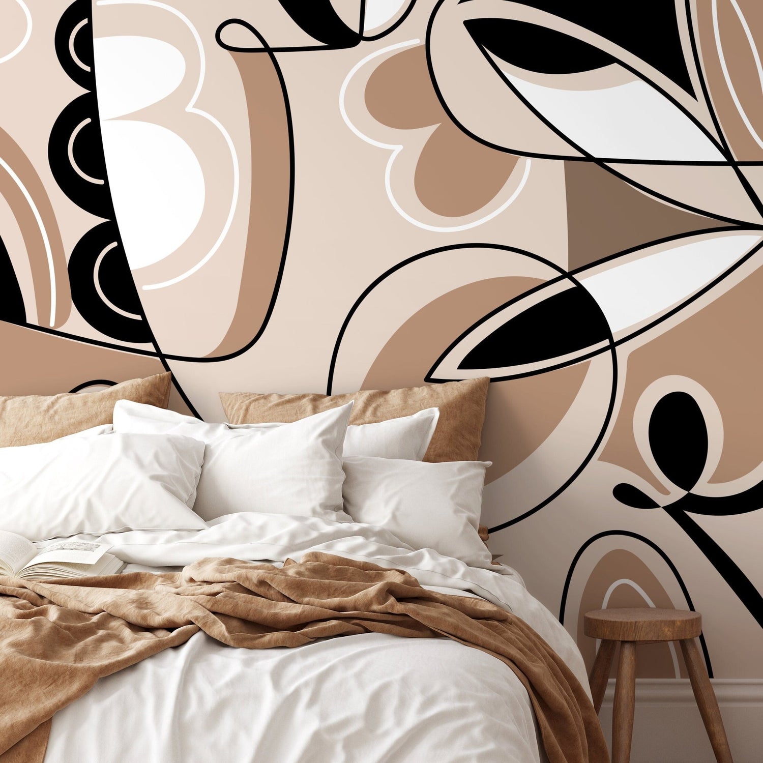 Abstract Shapes Harmony Wallpaper - D559 - WallTrend