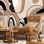 Abstract Shapes Harmony Wallpaper - D559 - WallTrend