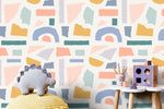 Abstract Shapes Wallpaper - B446 - WallTrend