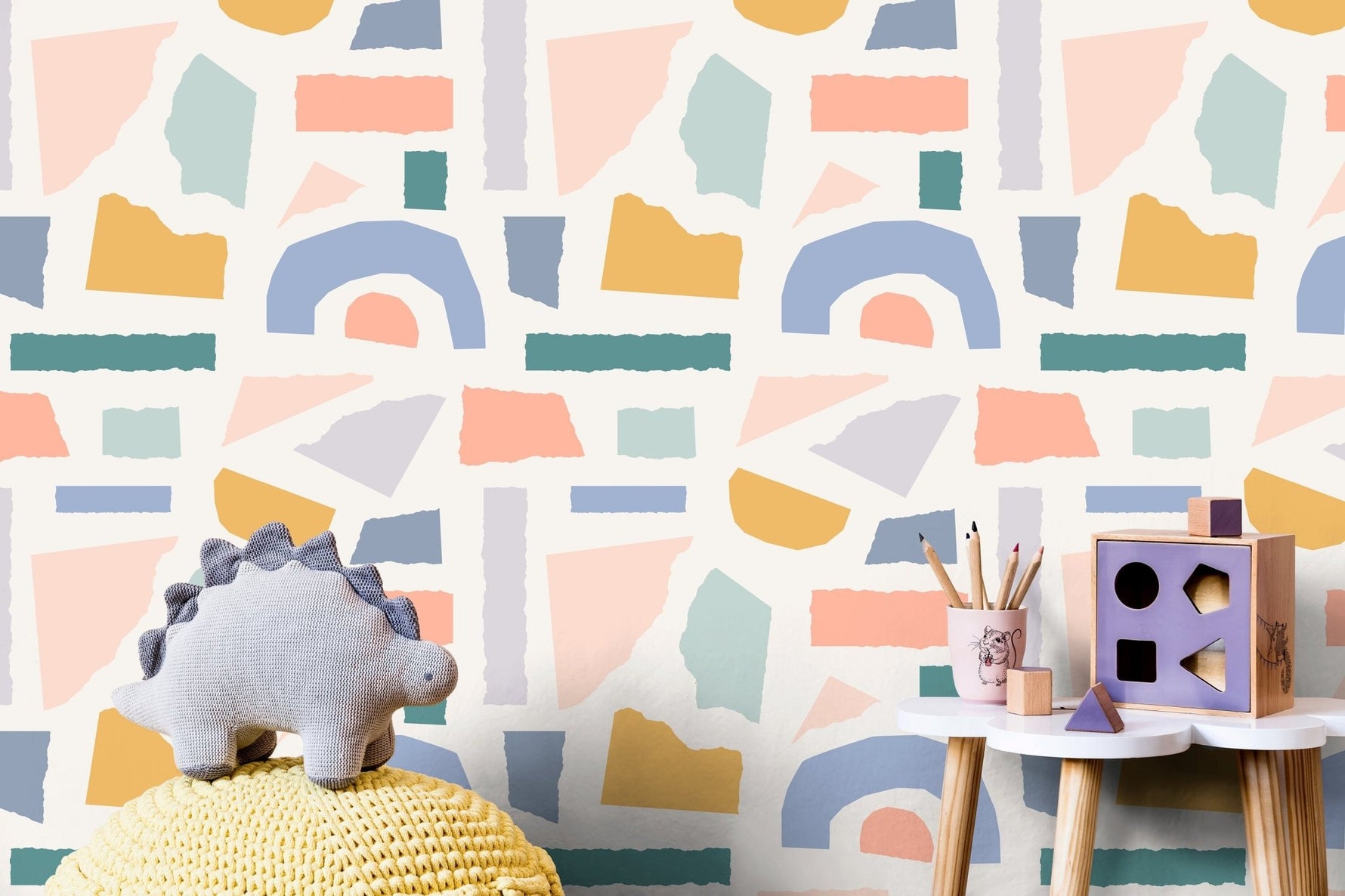 Abstract Shapes Wallpaper - B446 - WallTrend