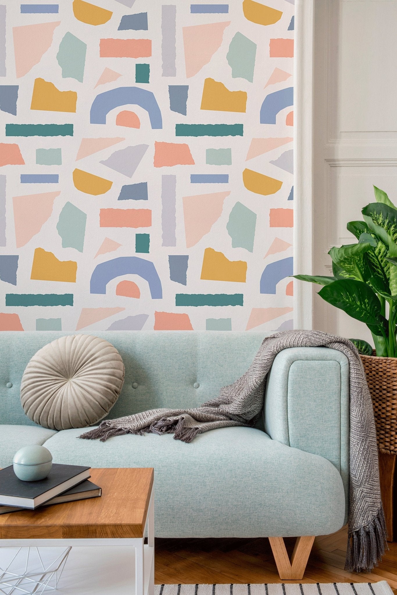 Abstract Shapes Wallpaper - B446 - WallTrend