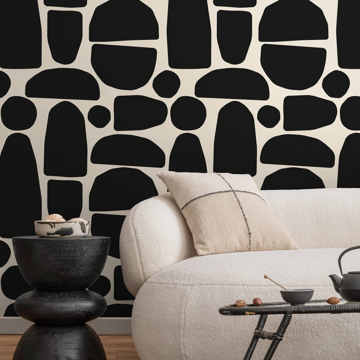 Abstract Shapes Wallpaper - C223 - WallTrend