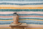 Abstract Striped Wallpaper / Peel and Stick Wallpaper Removable Wallpaper Home Decor Wall Art Wall Decor Room Decor - D509 - WallTrend