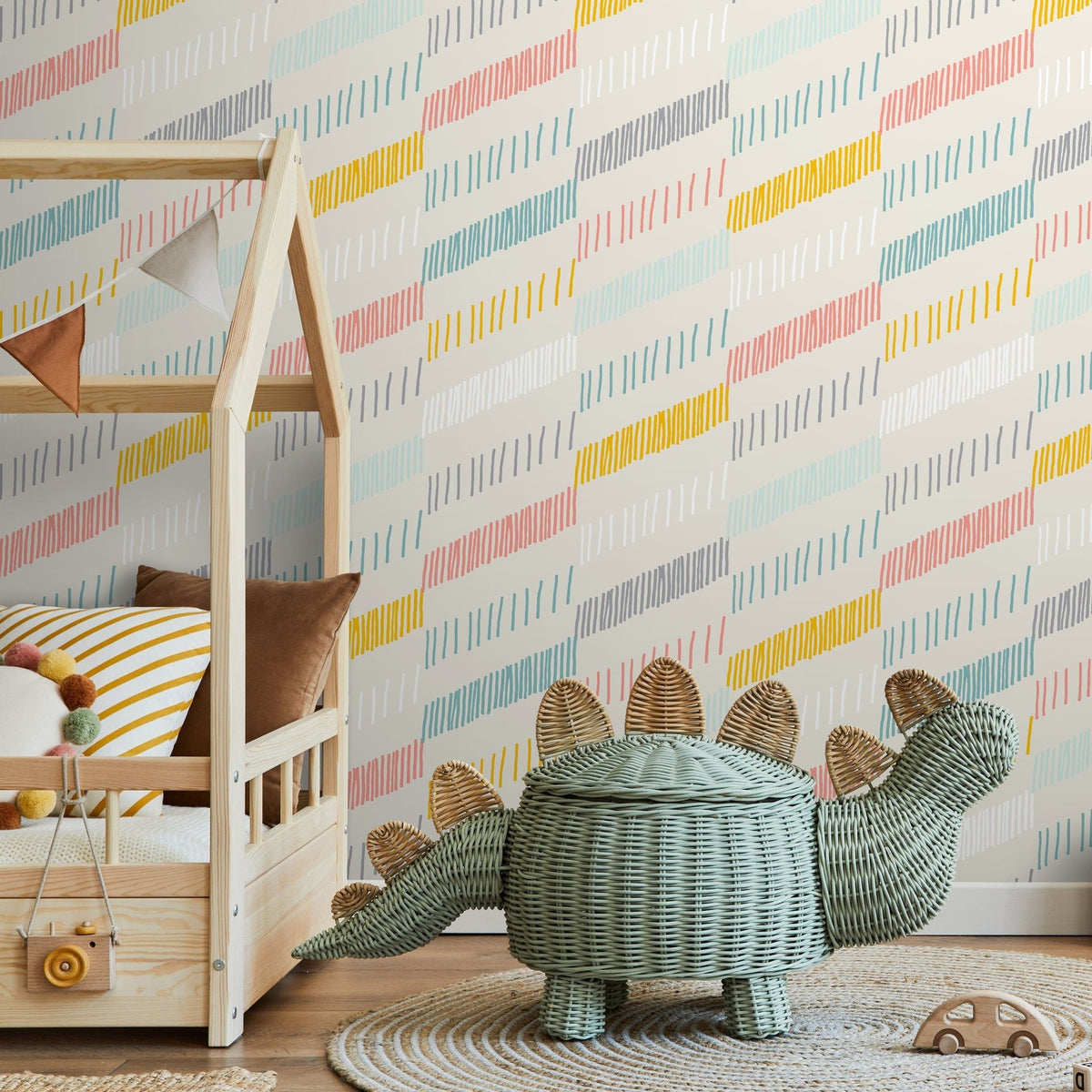 Abstract Strokes Wallpaper - B812 - WallTrend