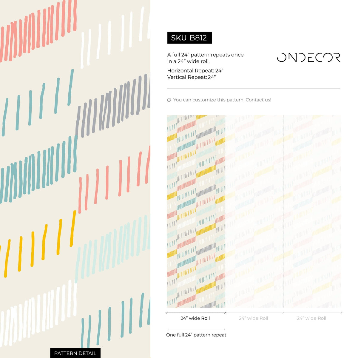 Abstract Strokes Wallpaper - B812 - WallTrend