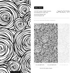 Abstract Swirling Circles Wallpaper - B691 - WallTrend