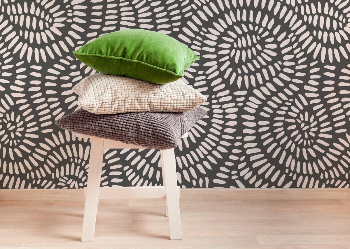 Abstract Swirling Dots Wallpaper - B875 - WallTrend