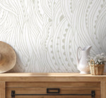 Abstract Swirls and Hues Wallpaper - D177 - WallTrend