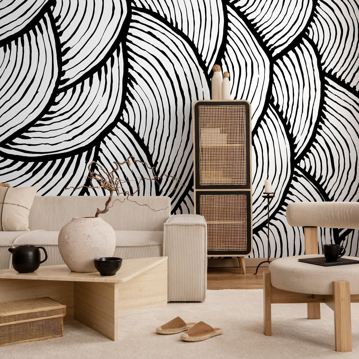 Abstract Swirls Wallpaper - A435 - WallTrend