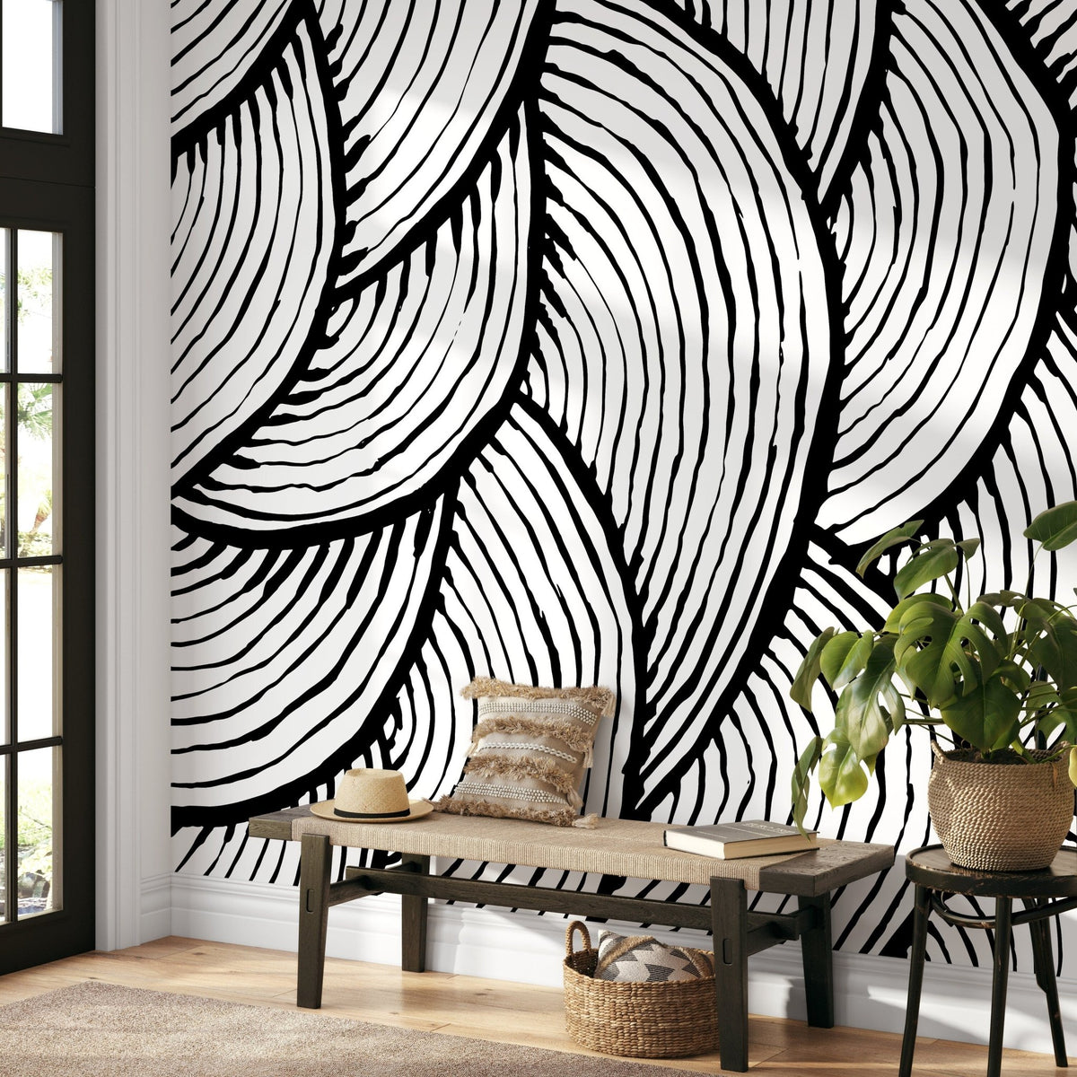 Abstract Swirls Wallpaper - A435 - WallTrend