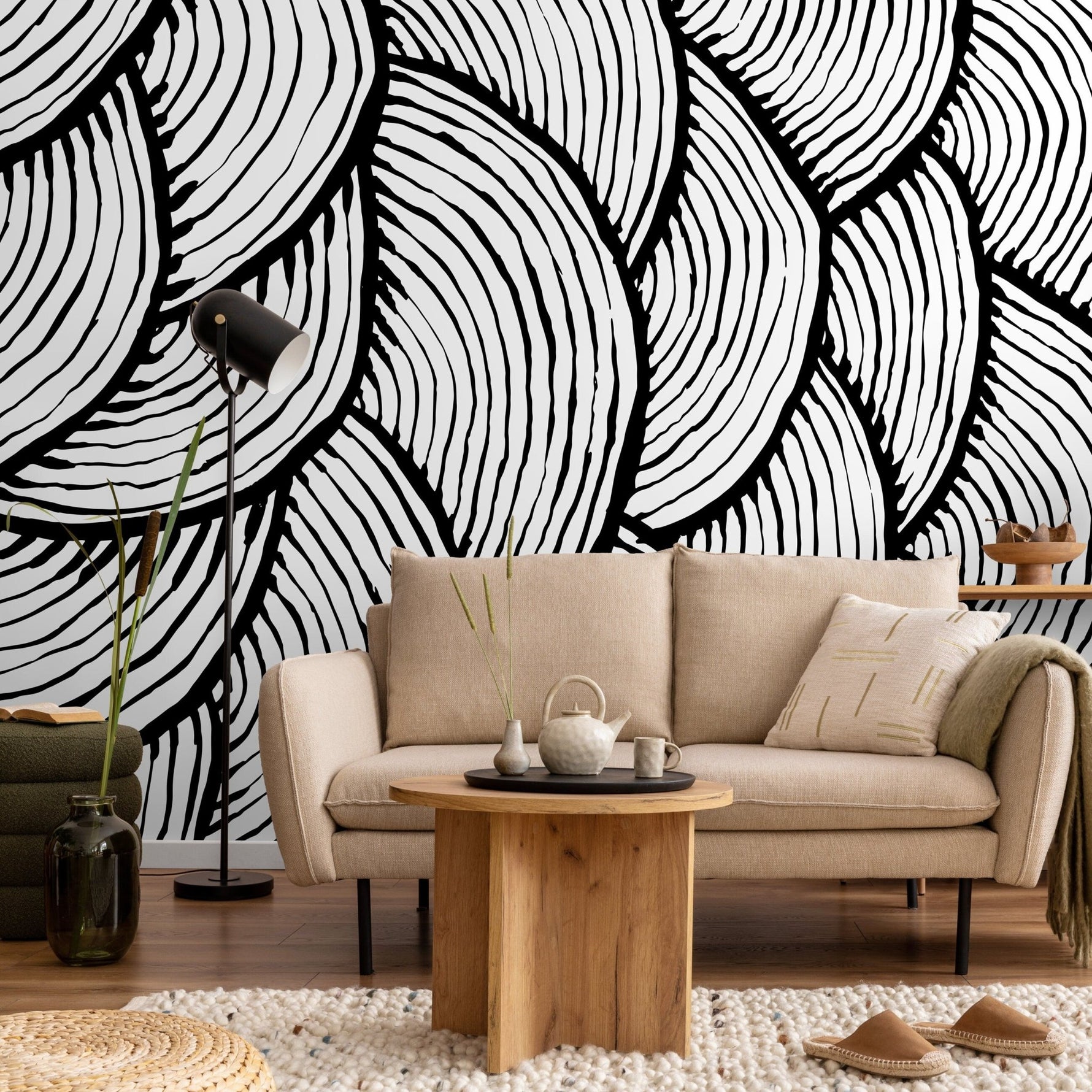 Abstract Swirls Wallpaper - A435 - WallTrend