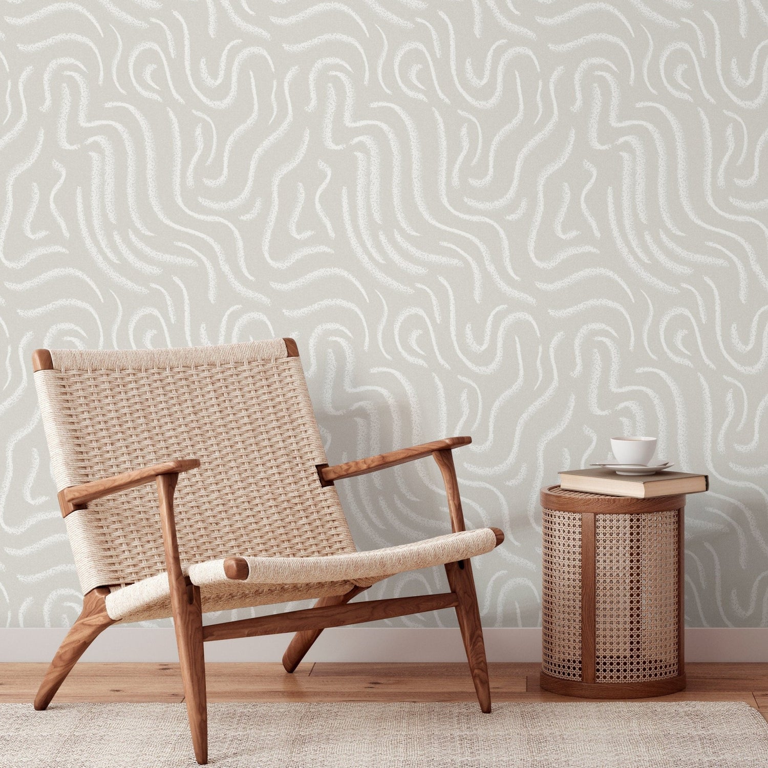 Abstract Swirls Wallpaper - C658 - WallTrend