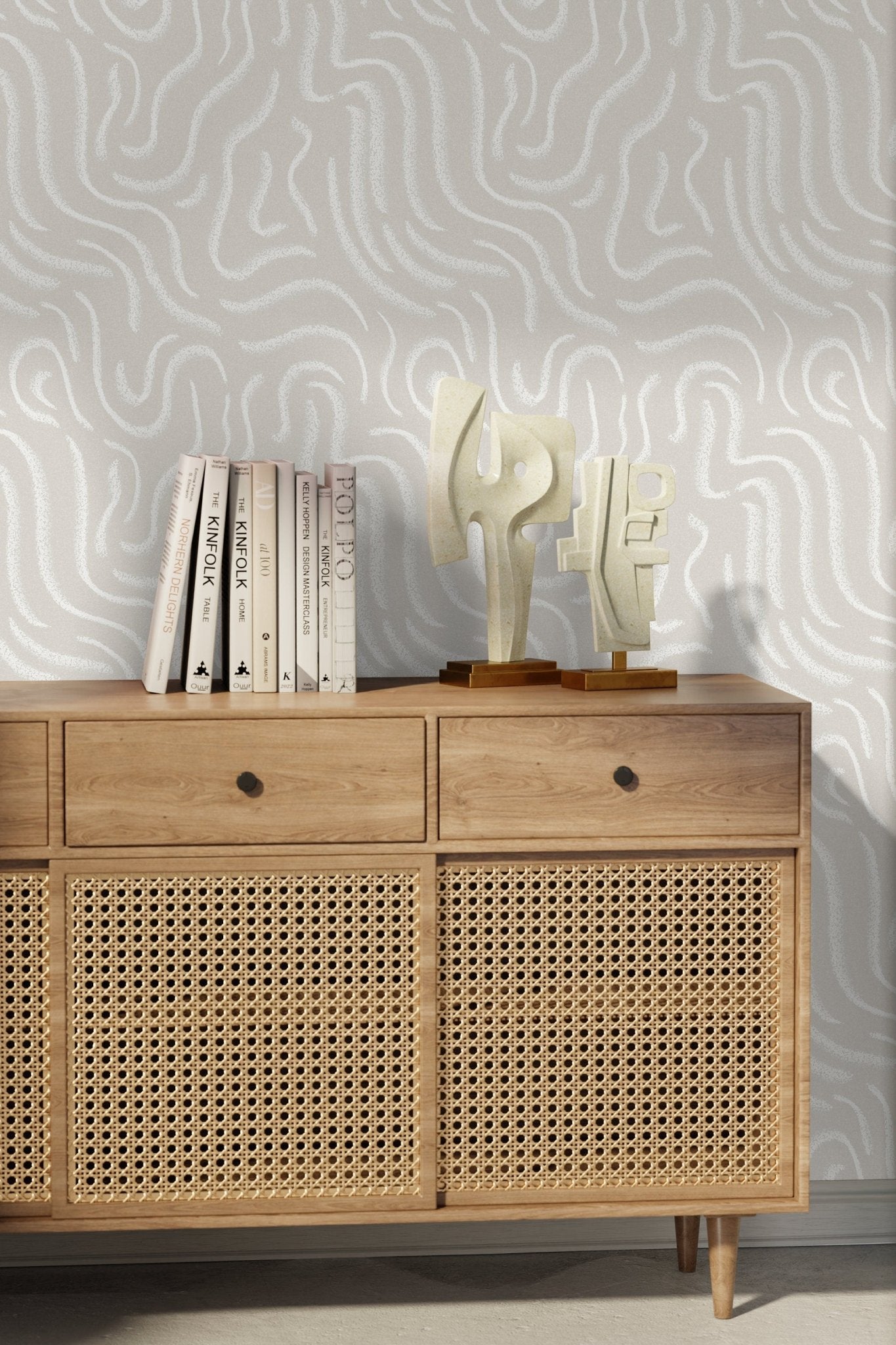 Abstract Swirls Wallpaper - C658 - WallTrend