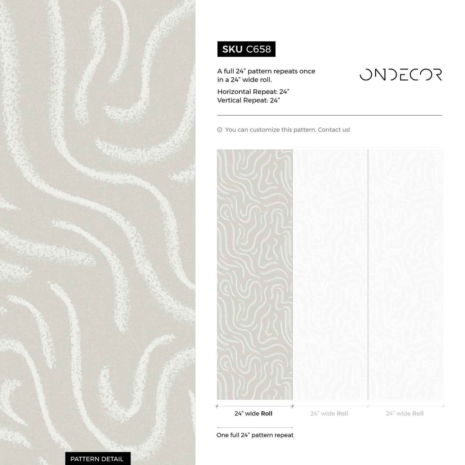 Abstract Swirls Wallpaper - C658 - WallTrend