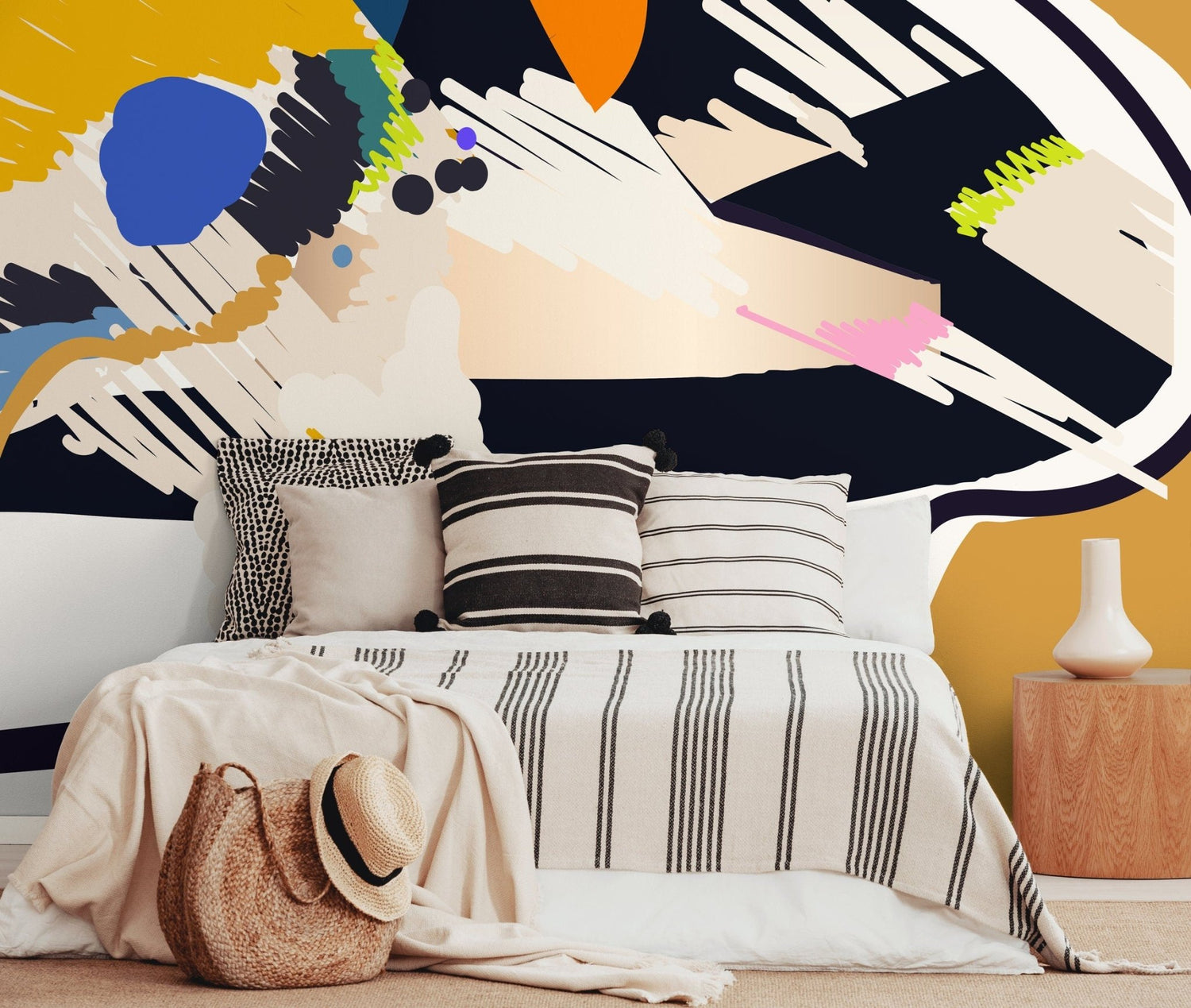 Abstract Swish Wallpaper - C449 - WallTrend