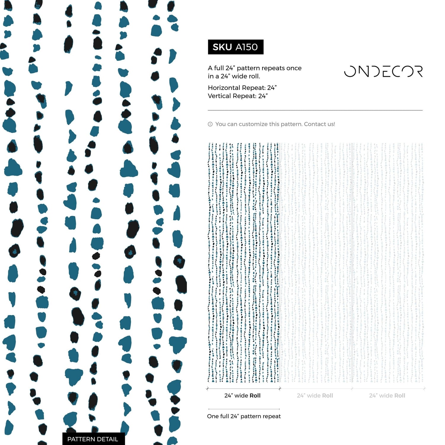 Abstract Teardrop Cascade Wallpaper - A150 - WallTrend