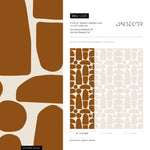 Abstract Terracotta Stones Wallpaper - C225 - WallTrend