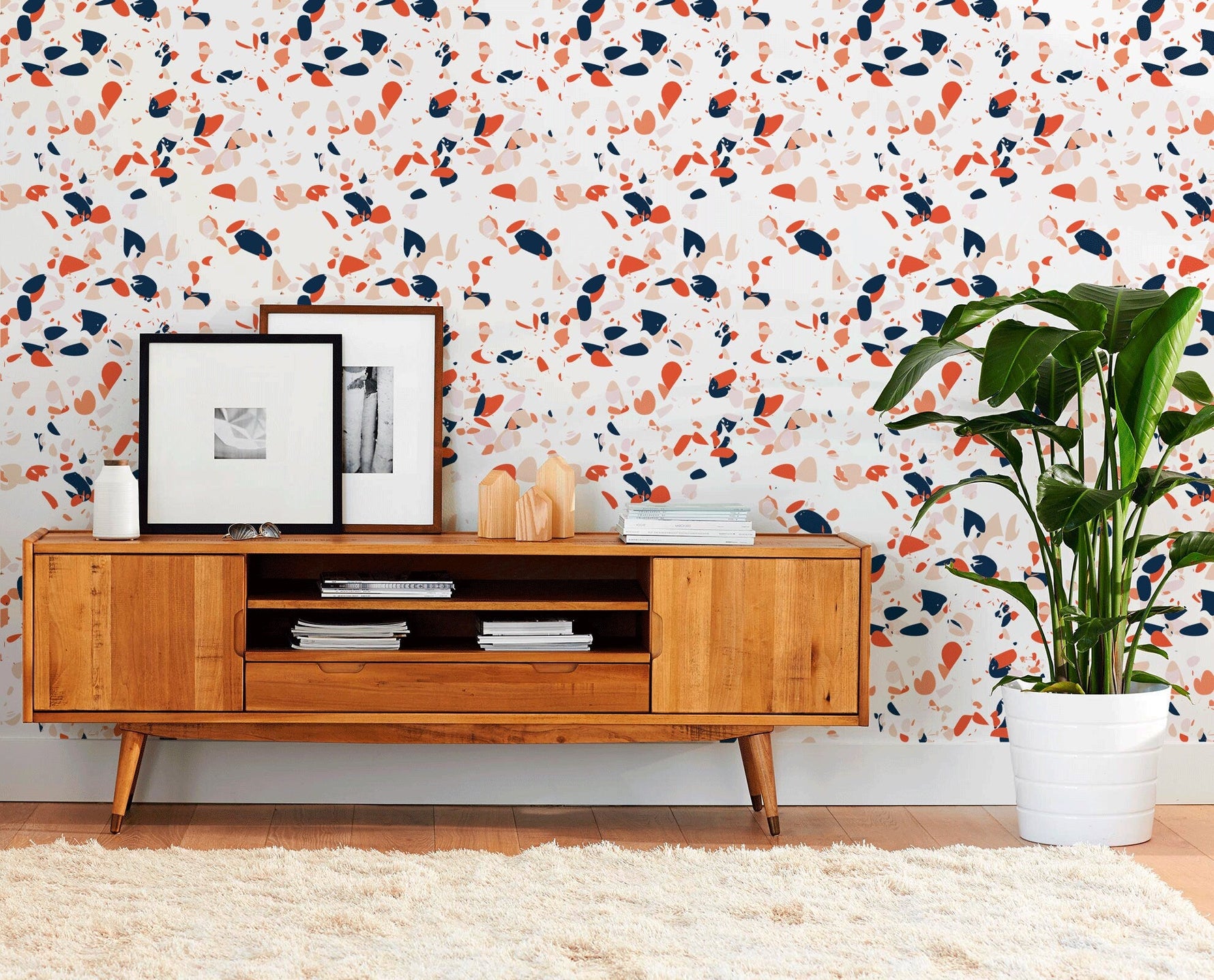 Abstract Terrazzo Wallpaper - B828 - WallTrend