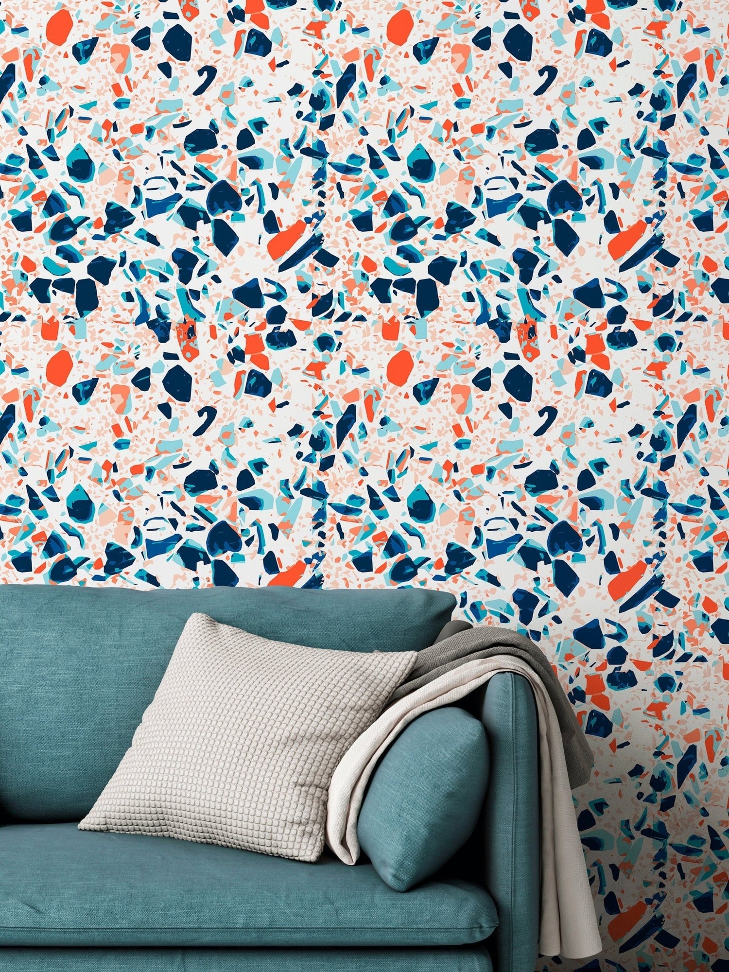 Abstract Terrazzo Wallpaper - B832 - WallTrend