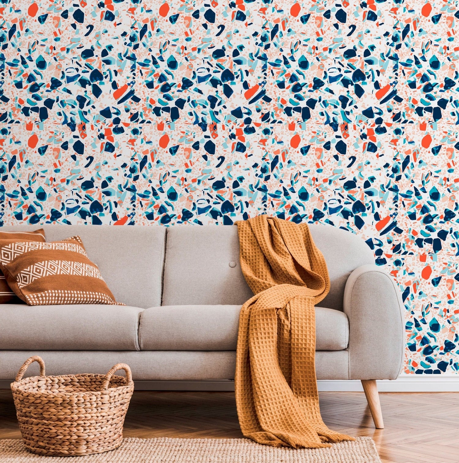 Abstract Terrazzo Wallpaper - B832 - WallTrend