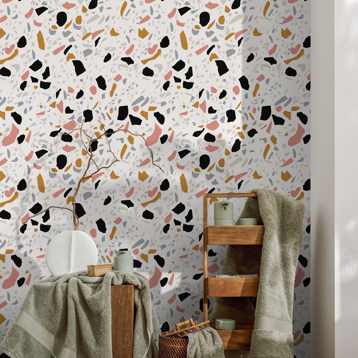 Abstract Terrazzo Wallpaper - B904 - WallTrend