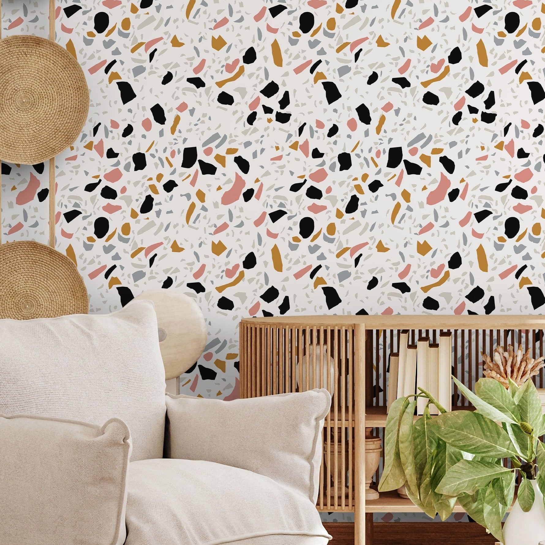 Abstract Terrazzo Wallpaper - B904 - WallTrend