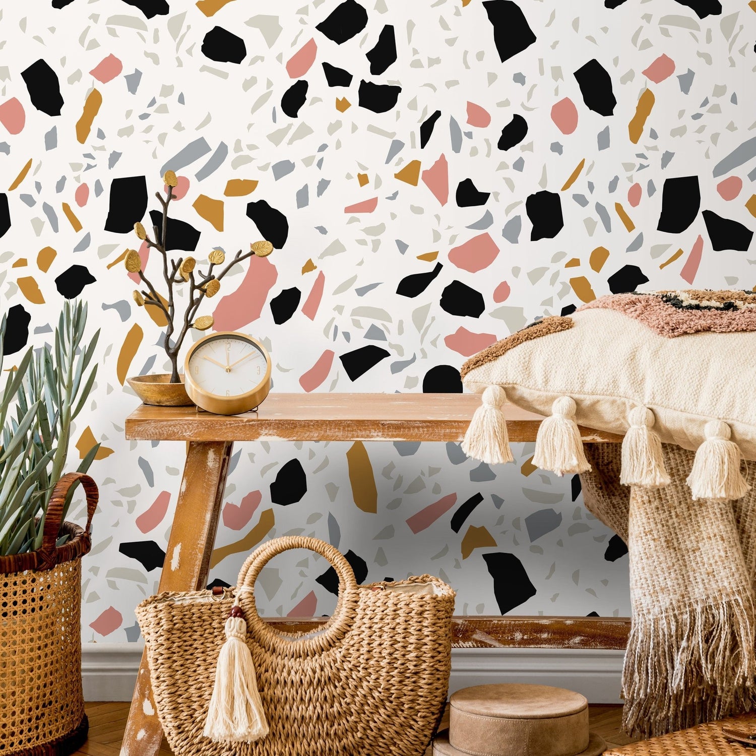 Abstract Terrazzo Wallpaper - B904 - WallTrend