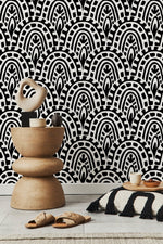 Abstract Tribal Maze Wallpaper - D352 - WallTrend