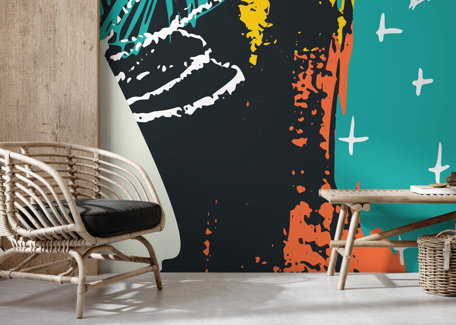 Abstract Tropical Motif Wallpaper - B309 - WallTrend