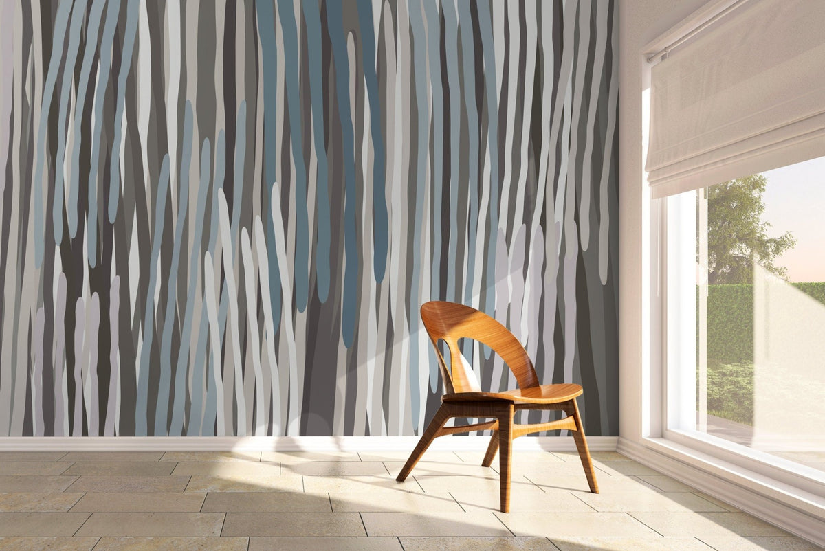 Abstract Vertical Stripes Wallpaper - X065 - WallTrend