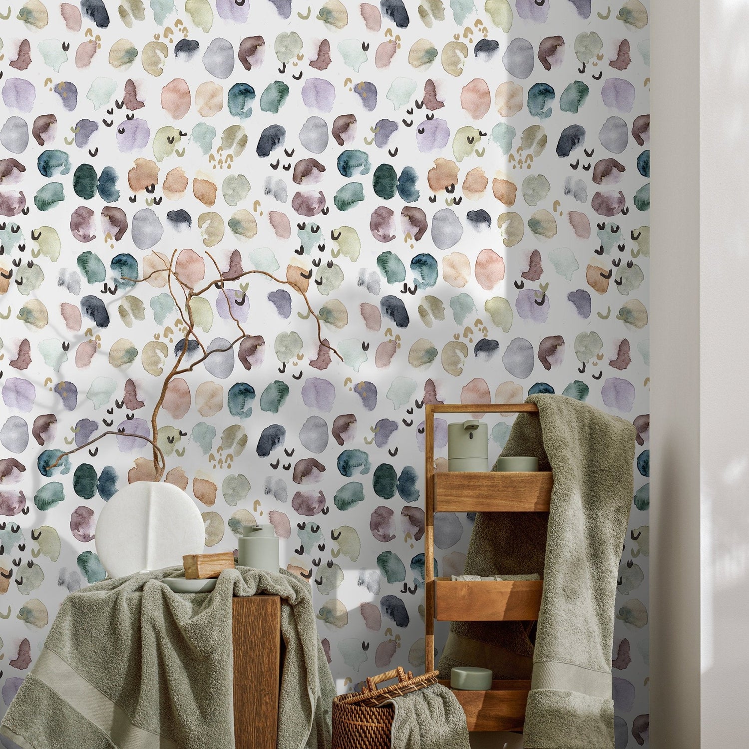 Abstract Watercolor Splash Wallpaper - A356 - WallTrend