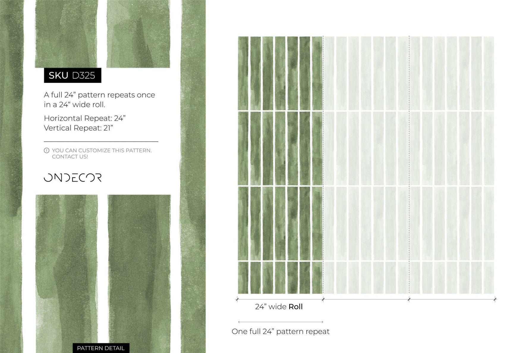 Abstract Watercolor Stripes Wallpaper - D325 - WallTrend