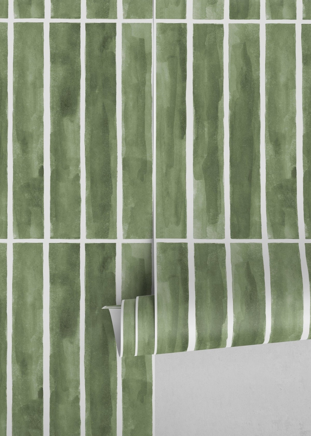 Abstract Watercolor Stripes Wallpaper - D325 - WallTrend