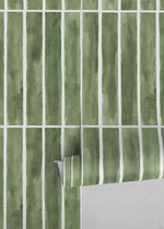 Abstract Watercolor Stripes Wallpaper - D325 - WallTrend