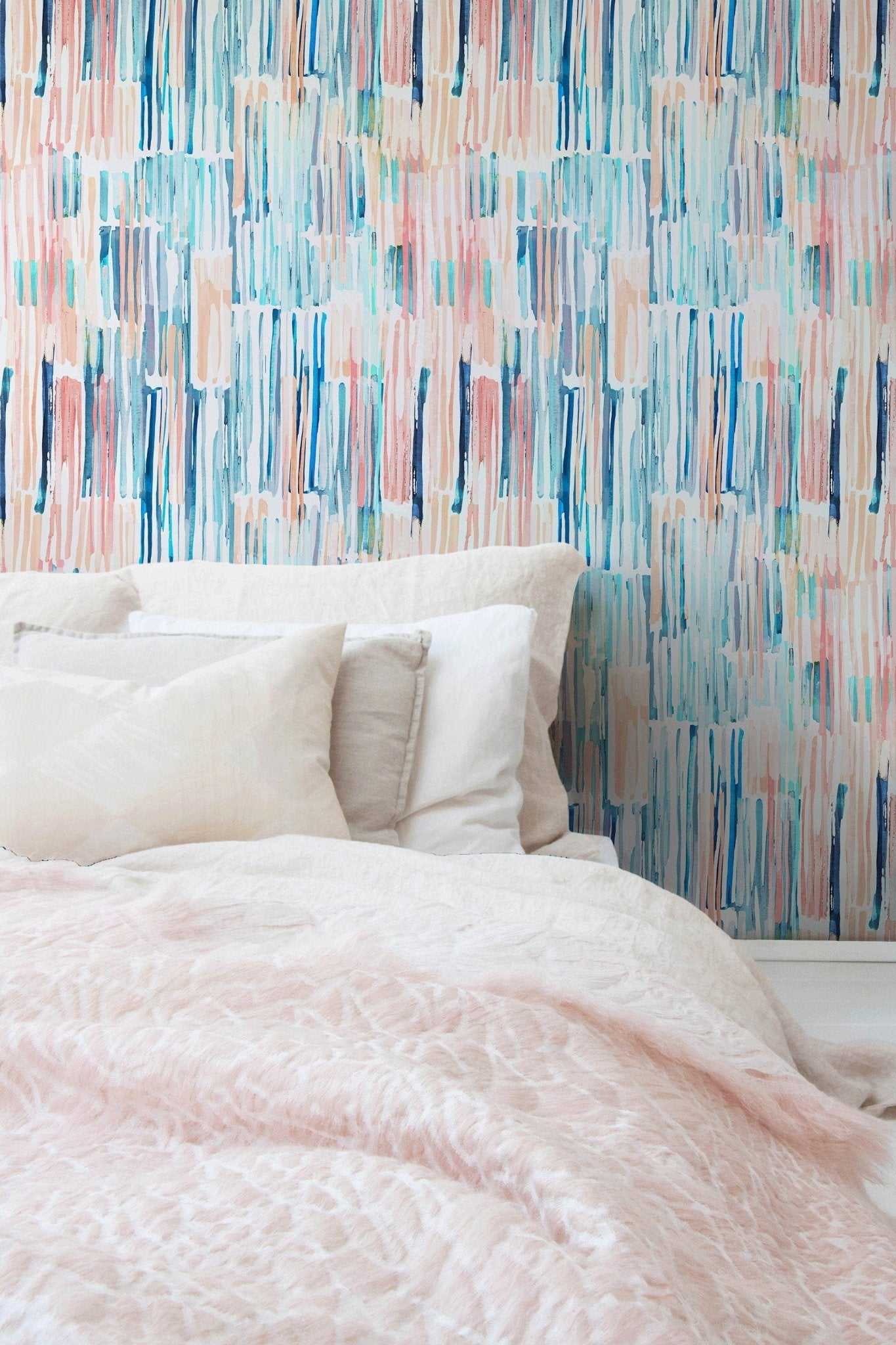 Abstract Watercolor Strokes Wallpaper - B638 - WallTrend