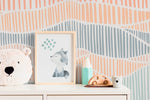 Abstract Waves Wallpaper - C453 - WallTrend