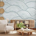 Abstract Waves Wallpaper - C599 - WallTrend