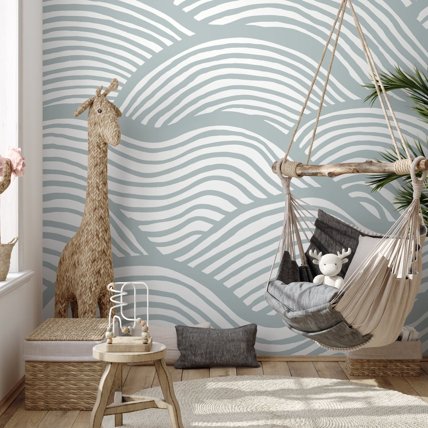 Abstract Waves Wallpaper - C599 - WallTrend